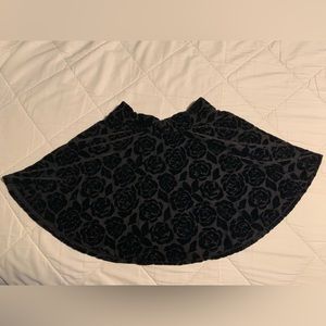 Abercrombie & Fitch Burnout Velvet Mini Skirt